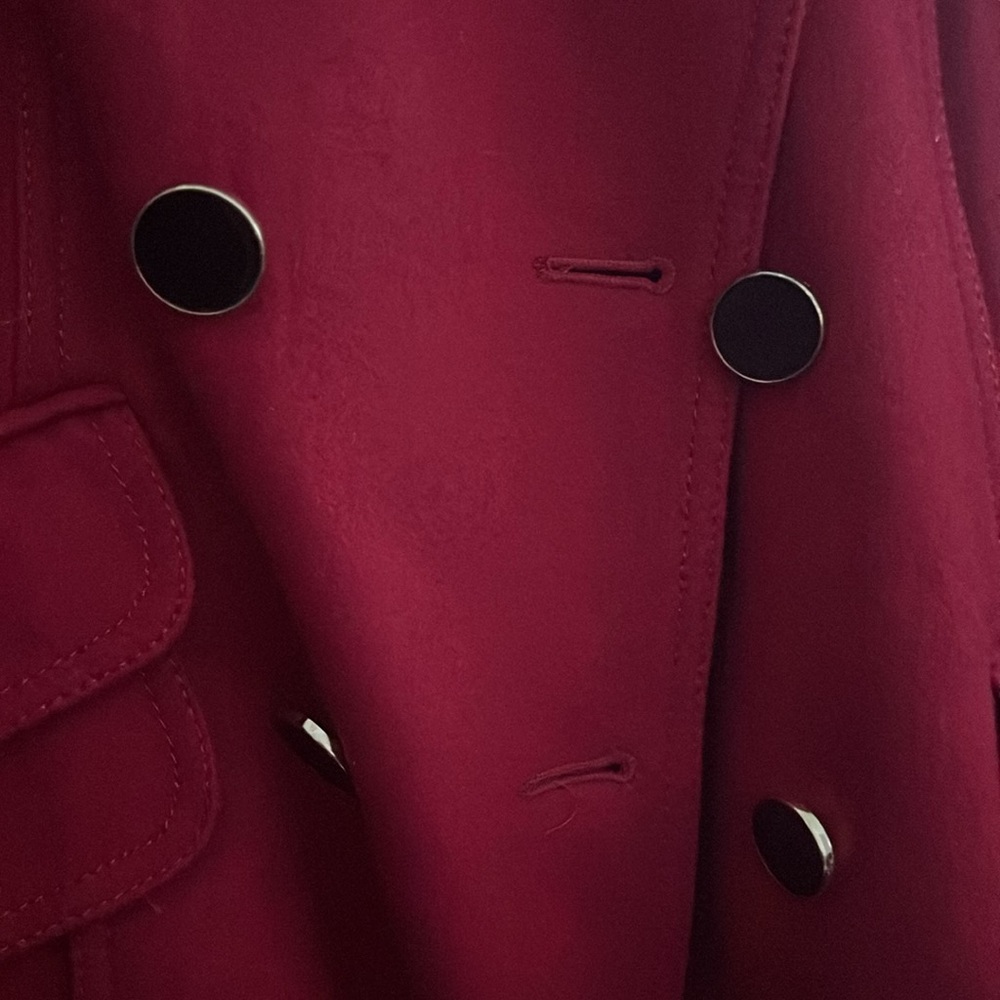 Express Red Double Breasted Wool Coat - image 5